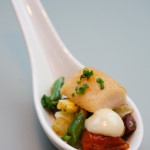 Smoked trout Niçoise salad, roasted garlic aioli | Photo: Tiffany Leigh