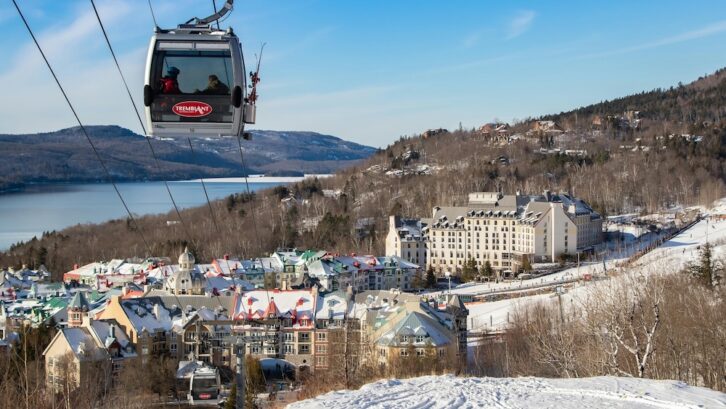 Mont Tremblant ski resort in winter